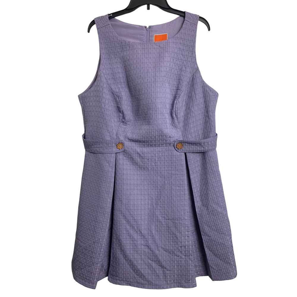 NWOT ModCloth Lavender‎ Textured  Shift Dress Purple Plus Size 2X Retro